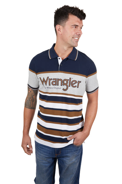 Wrangler Mens Nash Short Sleeve Polo