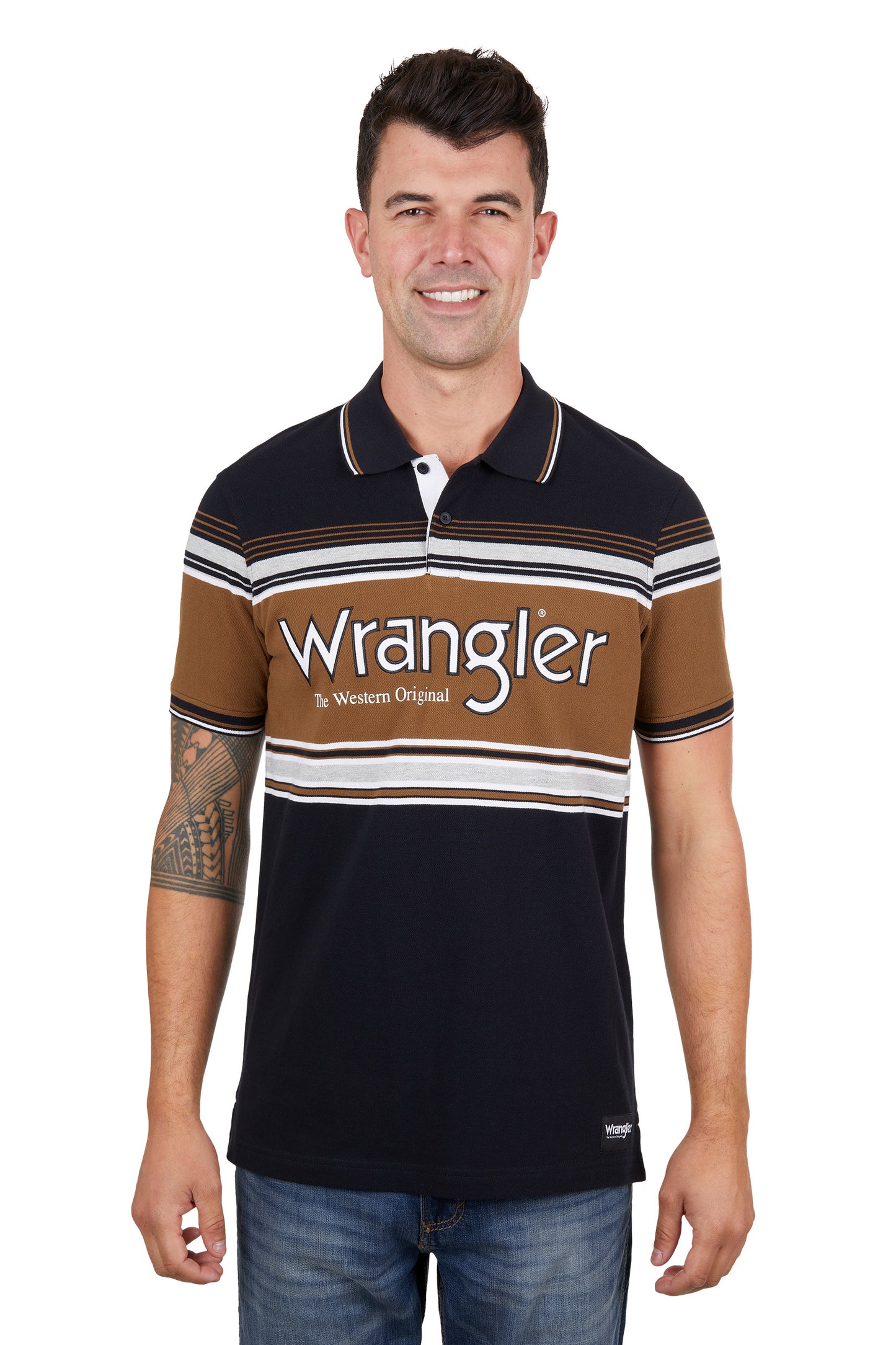 Wrangler Mens Kane Short Sleeve Polo