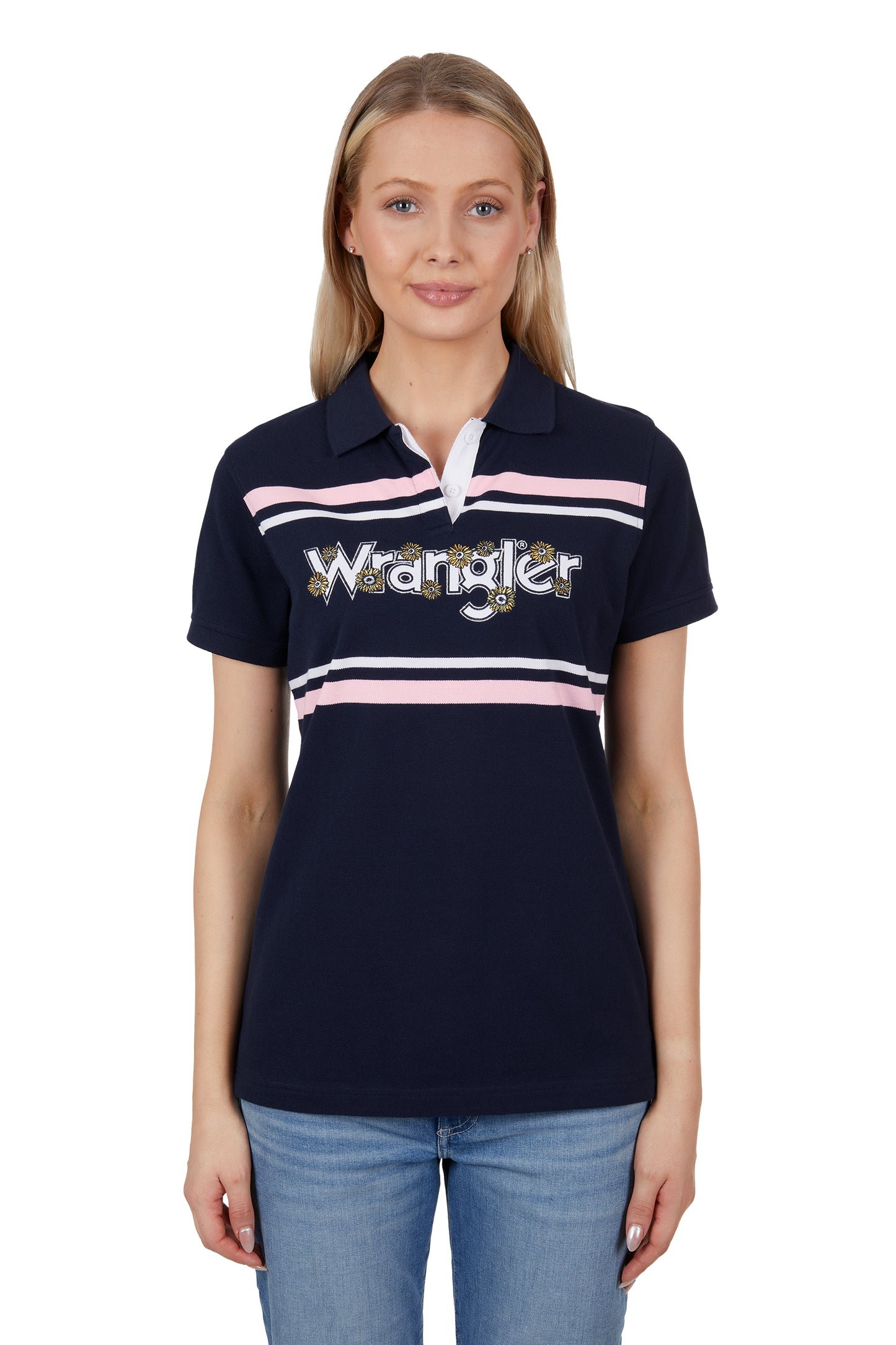 Wrangler Womens Daisy Short Sleeve Polo