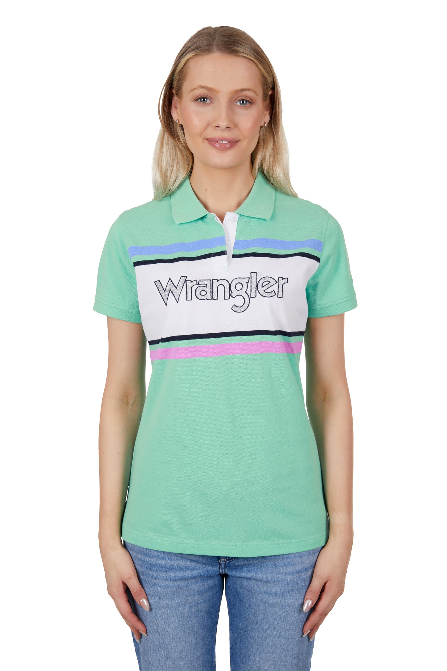 Wrangler Womens Jess Short Sleeve Polo