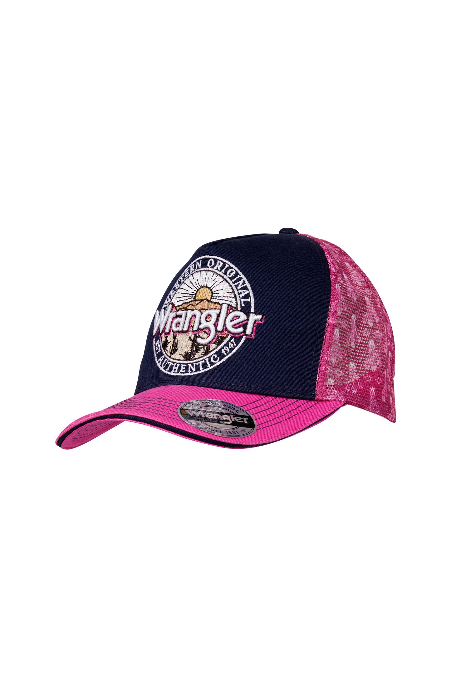 Wrangler Womens Elsa High Profile Ponytail Trucker Cap