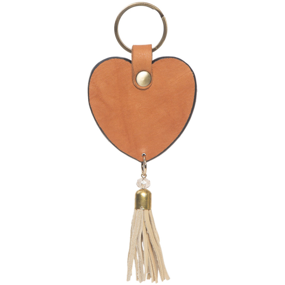 The Design Edge Heart Tassel Keyring