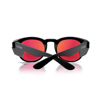 SafeStyle Cruisers Matte Black Frame Mirror Red Polarised Lens