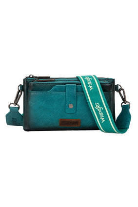 Wrangler South Western Wallet Cross Body Bag - Turquoise