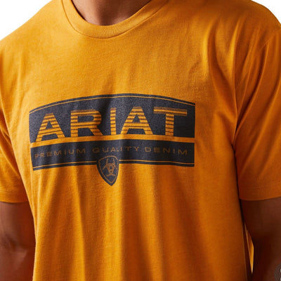 ARIAT MENS SHADOWS SS TSHIRT BUCKHORN HEATHER