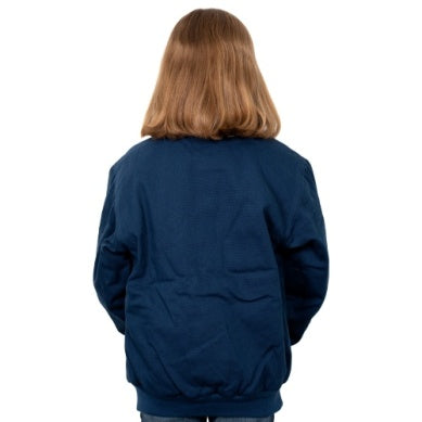 JUST COUNTRY JNR DIAMANTINA SHERPA JACKET NAVY