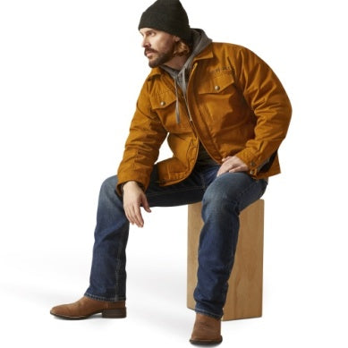 Ariat Mens Grizzly Canvas Jacket Chestnut