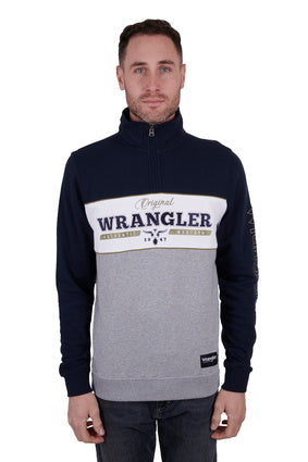 Wrangler Mens Edward 1/4" Zip Pullover