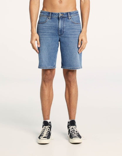 Wrangler Mens Classic Straight Short Indigo Stone