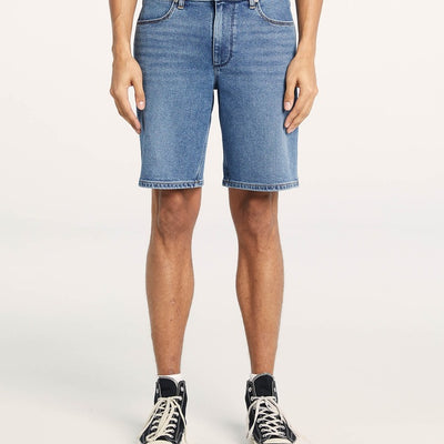 Wrangler Mens Classic Straight Short Indigo Stone