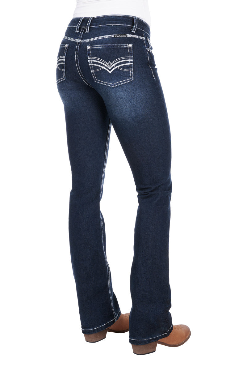 PURE WESTERN WMNS HANNAH BOOTCUT JEAN 32'