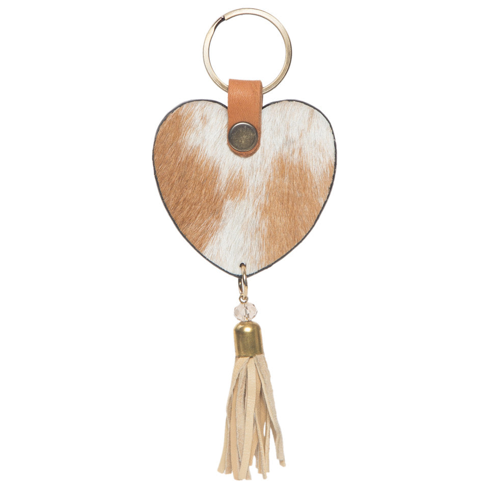 The Design Edge Heart Tassel Keyring