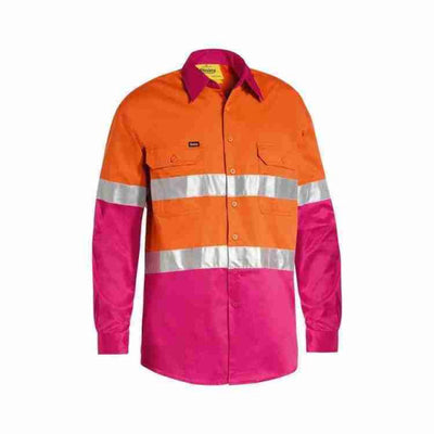 BISLEY HI VIS SHIRT WITH TAPE