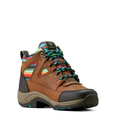 Ariat Womens Terrain Venttek 360 Arizona Brown / Turquoise Serape