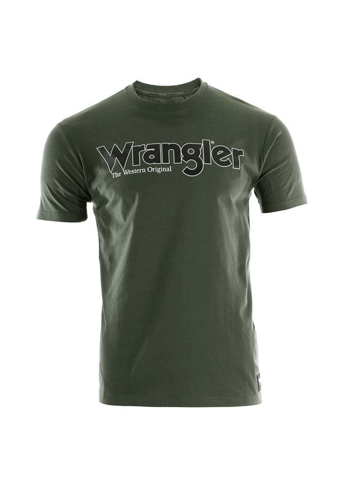 Wrangler Mens Ryder Logo Short Sleeve Tee