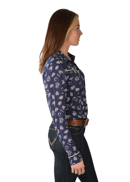 WRANGLER WMNS EDGEWOOD LS WESTERN SHIRT