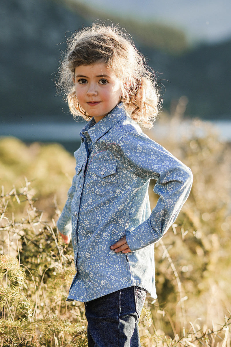 PURE WESTERN GIRLS GISELLE LS SHIRT