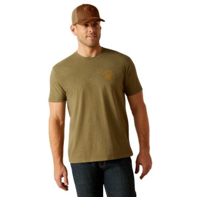 Ariat Mens Bisbee Circle T-shirt Military Heather