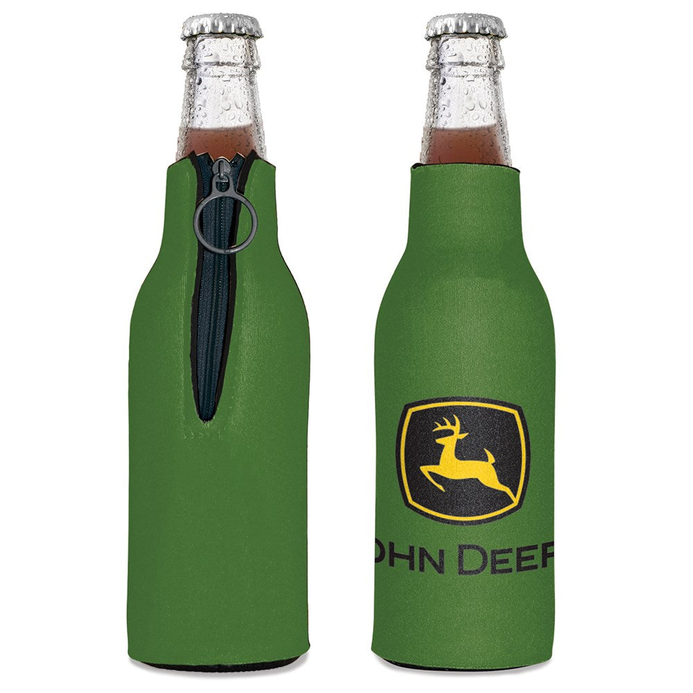 John Deere Bottle Cooler- Green With Trademark Logo  (375ML)