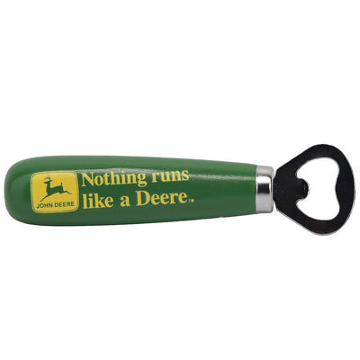 John Deere Nothing Runs Like a Deere Wooden Handle Bottle Opener (15cmx2.5cm)