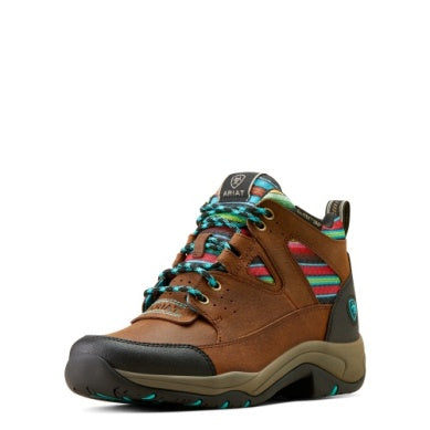 Ariat Womens Terrain Venttek 360 Arizona Brown / Turquoise Serape