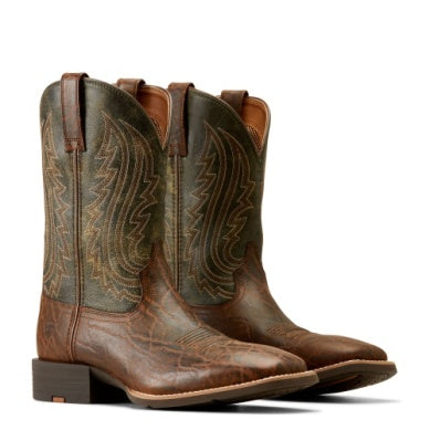 Ariat Mens Sport Big Country Mahogany Elephant Print/ Forest Green