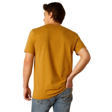 Ariat Mens Amigo Short Sleeve Tee Harvest Gold