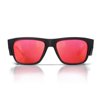 SafeStyle Fusions Matte Black Frame Mirror Red Polarised Lens