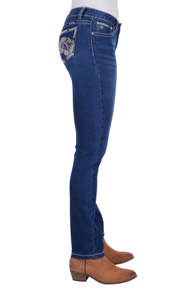 PURE WESTERN WMNS SHAILENE SKINNY JEAN 32 LEG