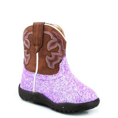 Roper Infant Cowbaby Glitter Blast Purple Glitter/ Brown 09-016-1901-3434