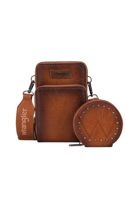 Wrangler Phone Wallet Bag Coin Bag -Tan