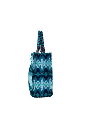 Wrangler Southwestern Oversized Tote Bag - Blue