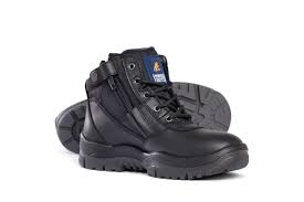 MONGREL BLACK ZIP SIDE SAFETY BOOT STEEL TOE 261020