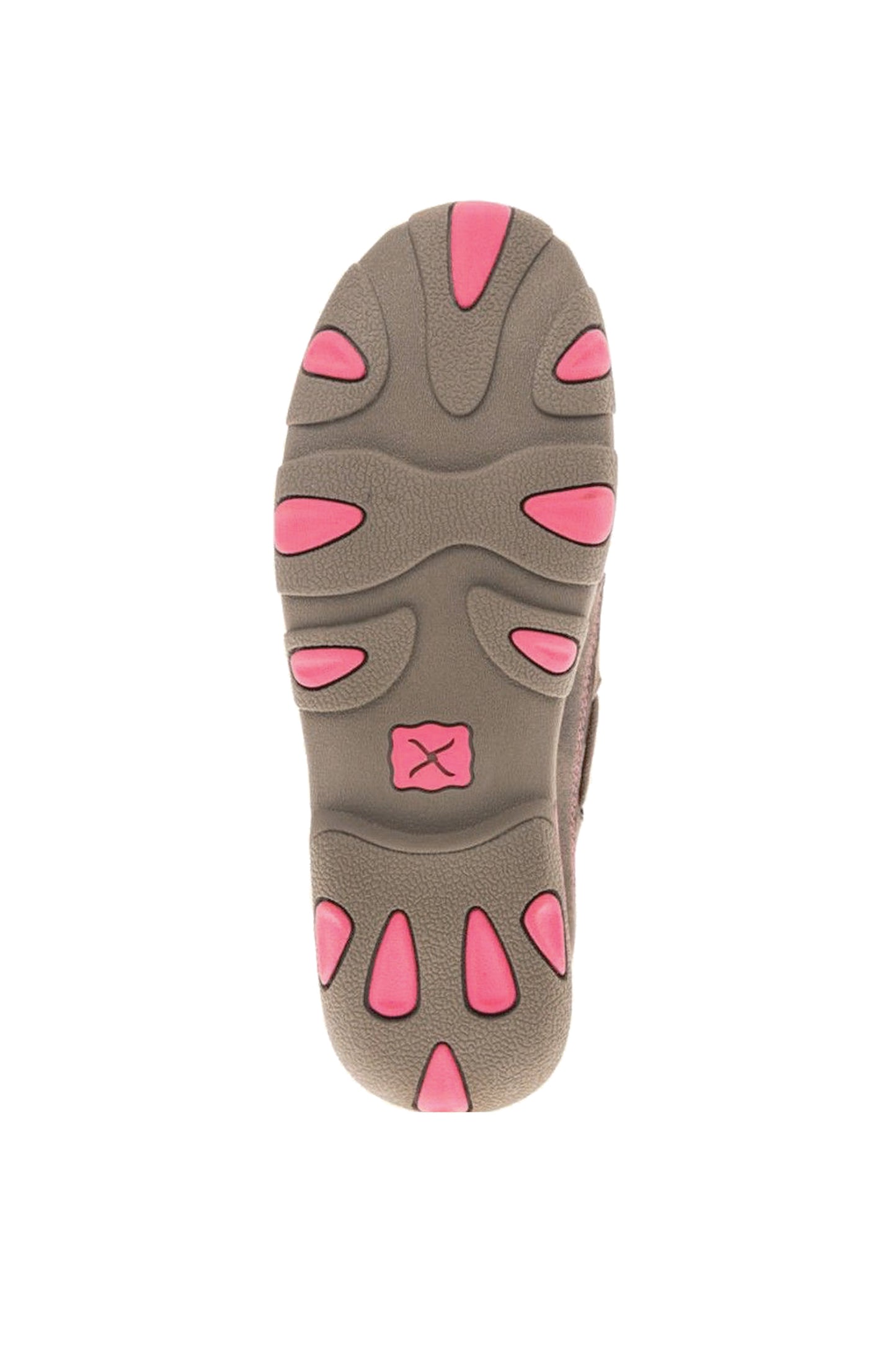 TWISTED X WOMENS PINK RIBBON SLIP ON DRIVING MOC