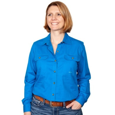 JUST COUNTRY BROOKE WMNS WORKSHIRT FULL BUTTON