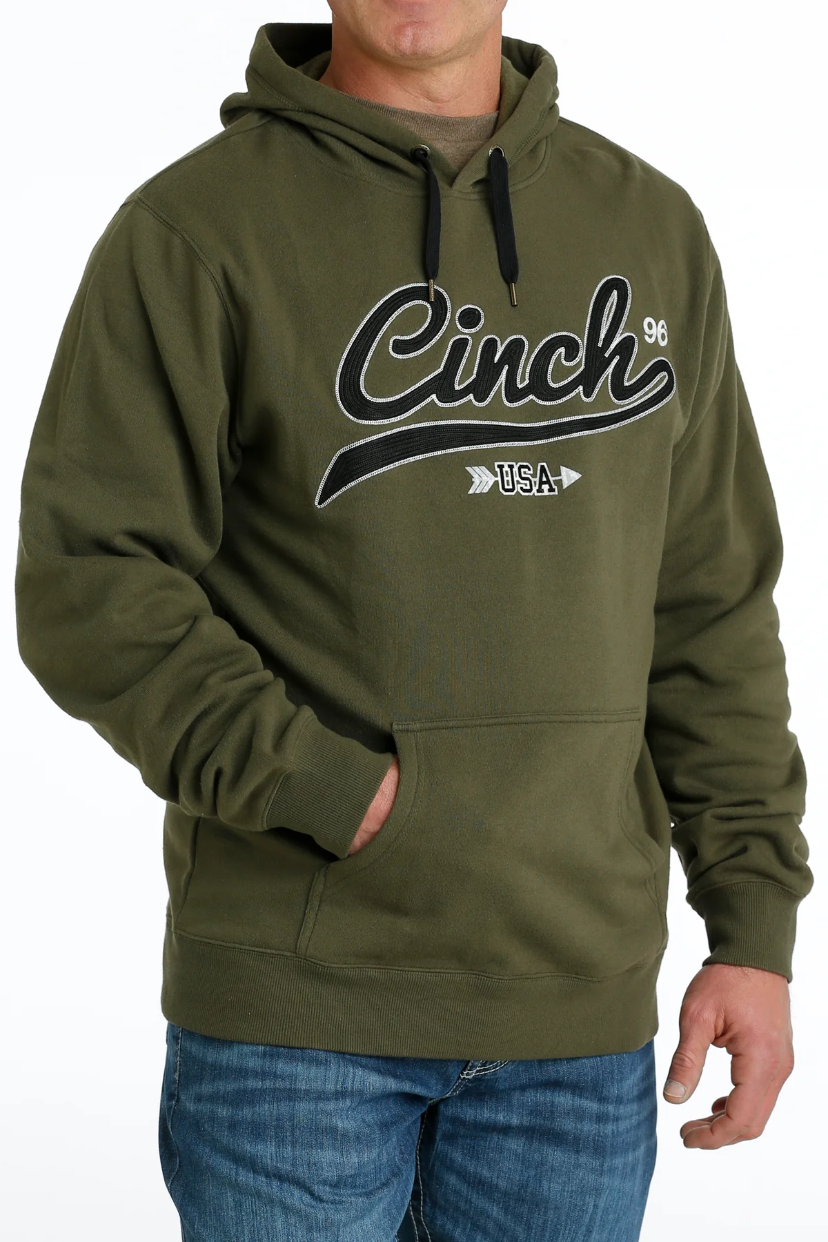 Cinch Mens Hoodie MWK1206028 Olive