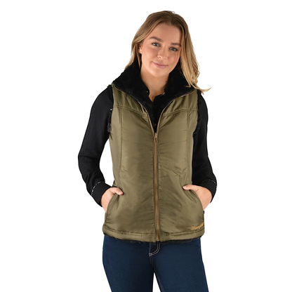 WRANGLER WMNS CARRIE REVERSIBLE VEST