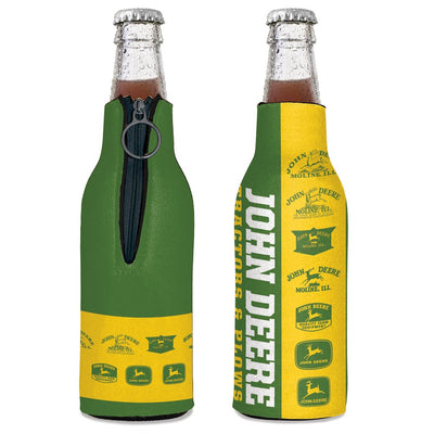 John Deere Bottle Cooler- Green With Retro Vintage Logo (375ML)