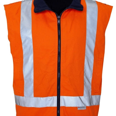 RITEMATE REVERSABLE VEST REFLECT DRILL ORANGE/NAVY