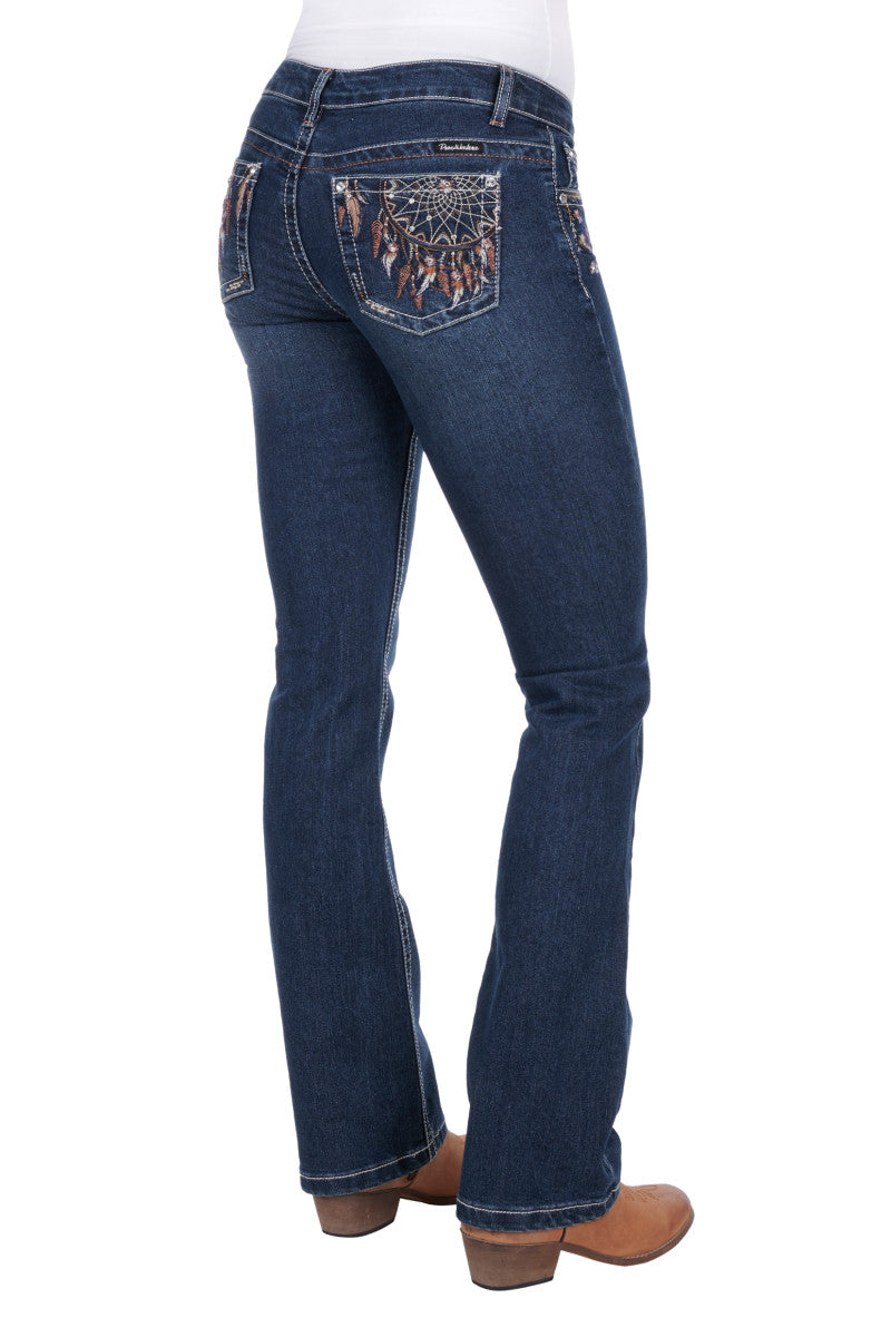 PURE WESTERN WMNS LOLA BOOT CUT JEAN 34 LEG