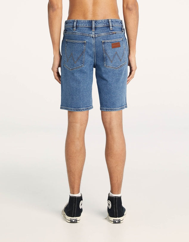 Wrangler Mens Classic Straight Short Indigo Stone