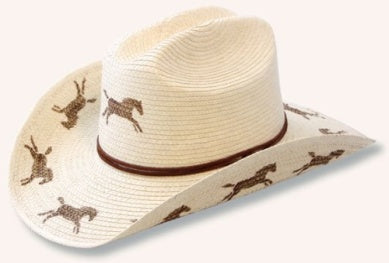 Sunbody Kids Cattleman Running Horse Hat