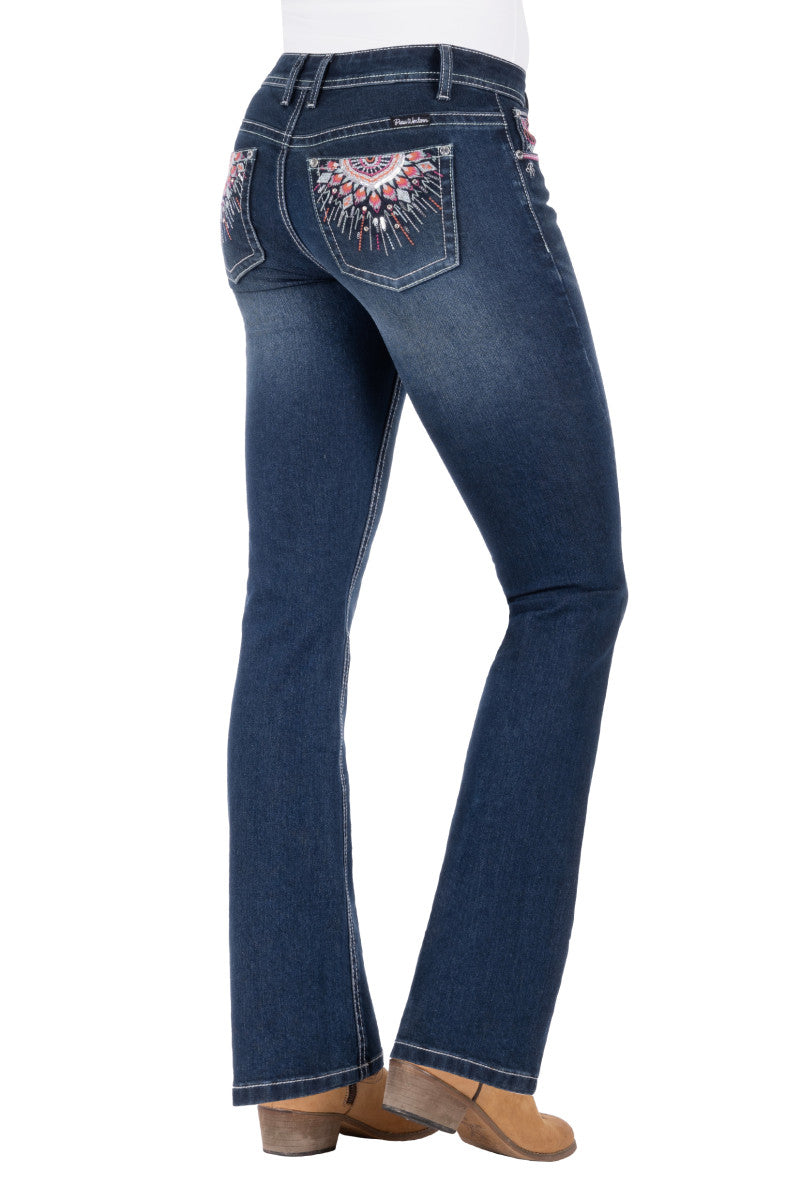 PURE WESTERN WMNS ADELINE BOOT CUT JEAN