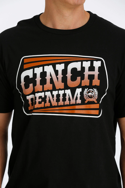 CINCH MENS TSHIRT BLACK