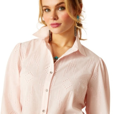 Ariat Womens Romantic Shirt Icy Pink