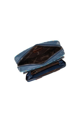 Wrangler South Western Crossbody Wallet Bag - Navy