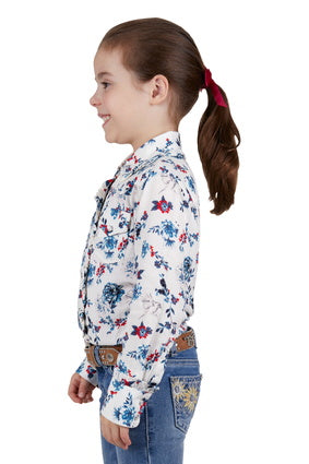 Pure Western Girls Flora Long Sleeve Shirt