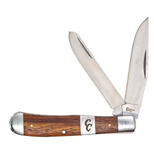 Cattlemans Stockyard Trapper Wood 2 Blade Pocket Knife