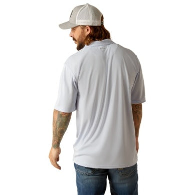 Ariat Mens Tek Short Sleeve Polo - Slipstream