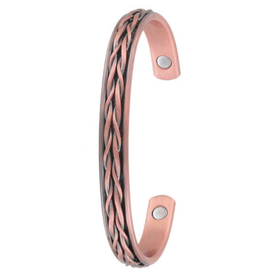 Tulmur Plait Copper Bangle